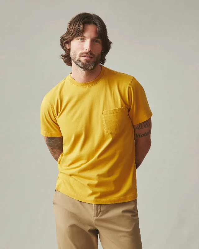 Heavyweight Pocket Tee - Golden Honey