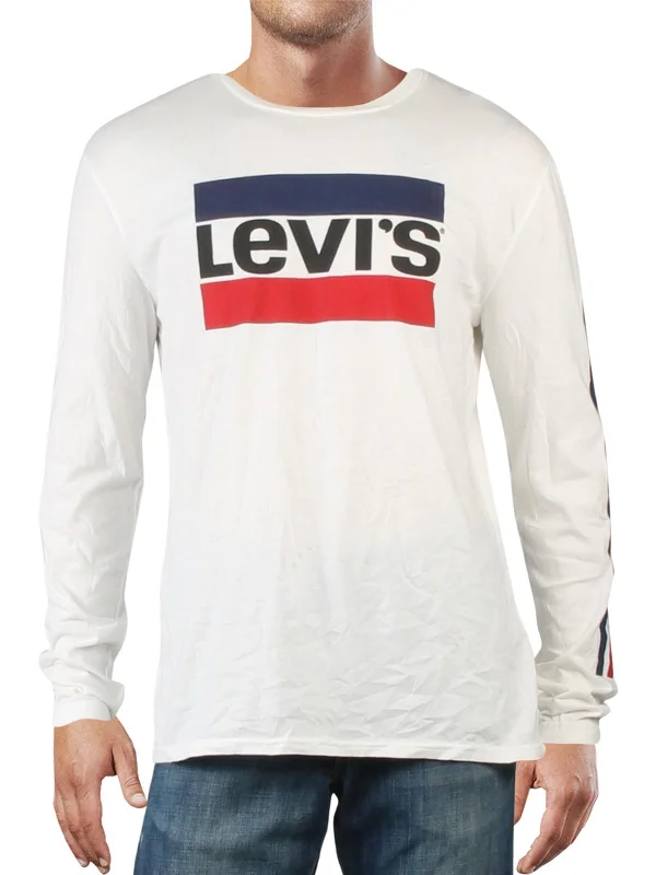 Mens Logo Crewneck Graphic T-Shirt