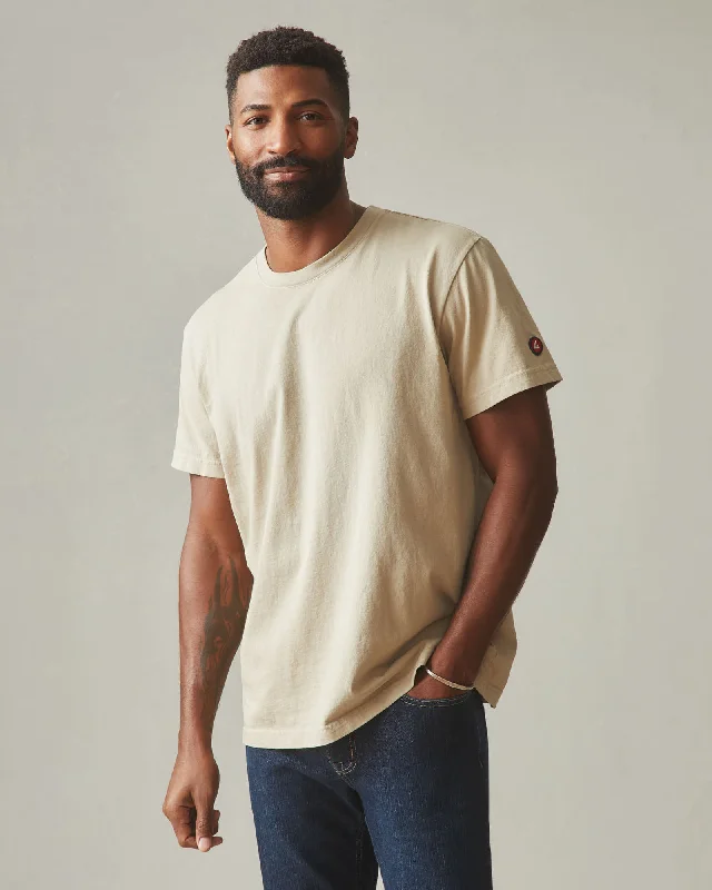 Vintage Crew Tee - Washed Lemon Pepper