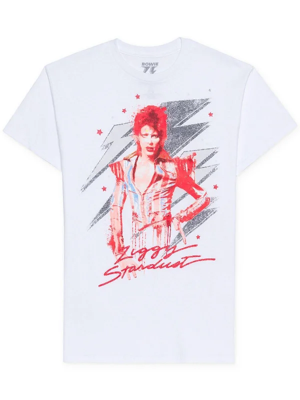 Mens Ziggy Stardust Crewneck Graphic T-Shirt