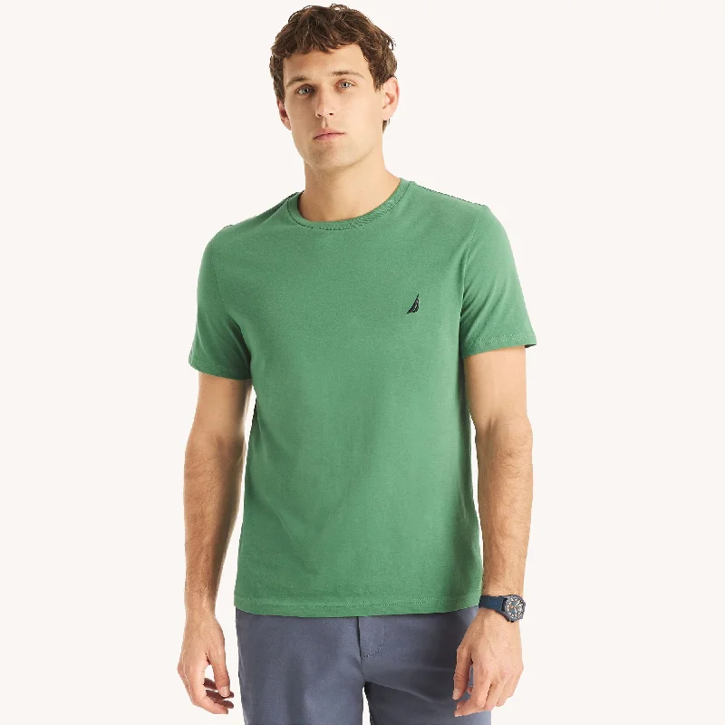 Nautica Mens Solid Crewneck T-Shirt