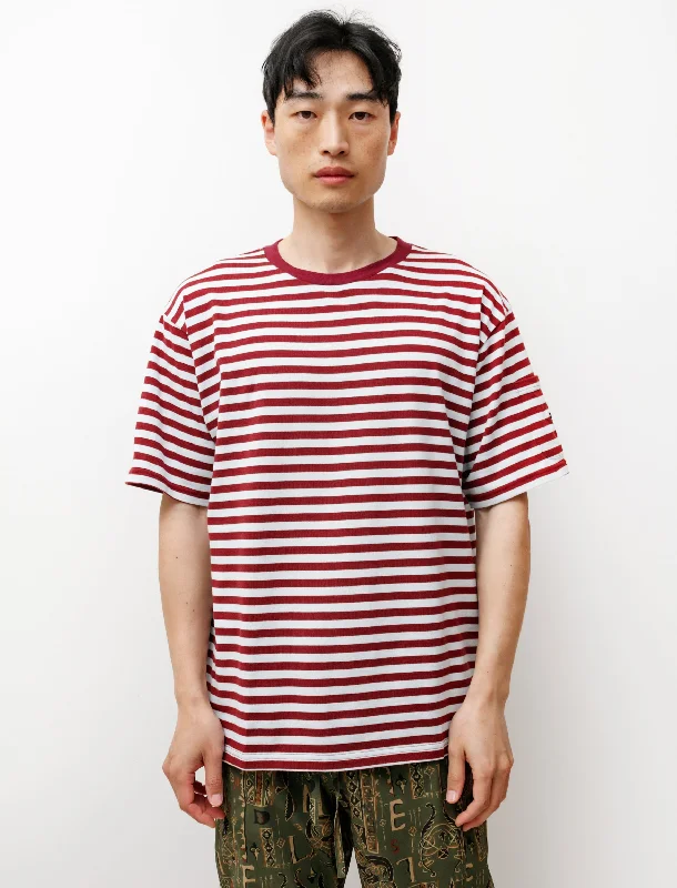 SS Crewneck T-Shirt Sax/Wine