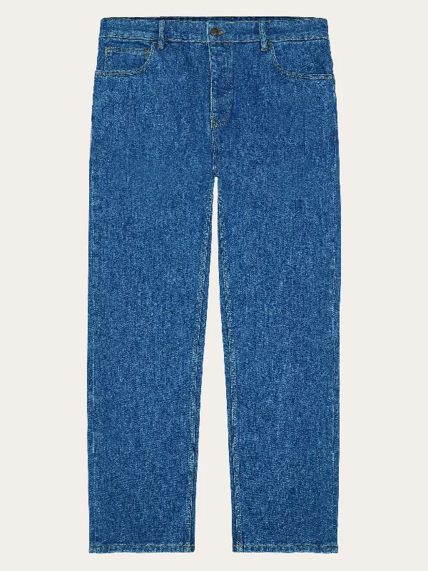 FLINT wide denim jeans mid blue - GOTS/Vegan - Medium Blue