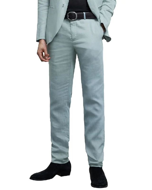 John Varvatos Slim Fit Linen-Blend Pant