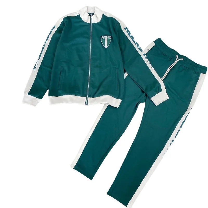 Men's Hector Track Suit Set In Green