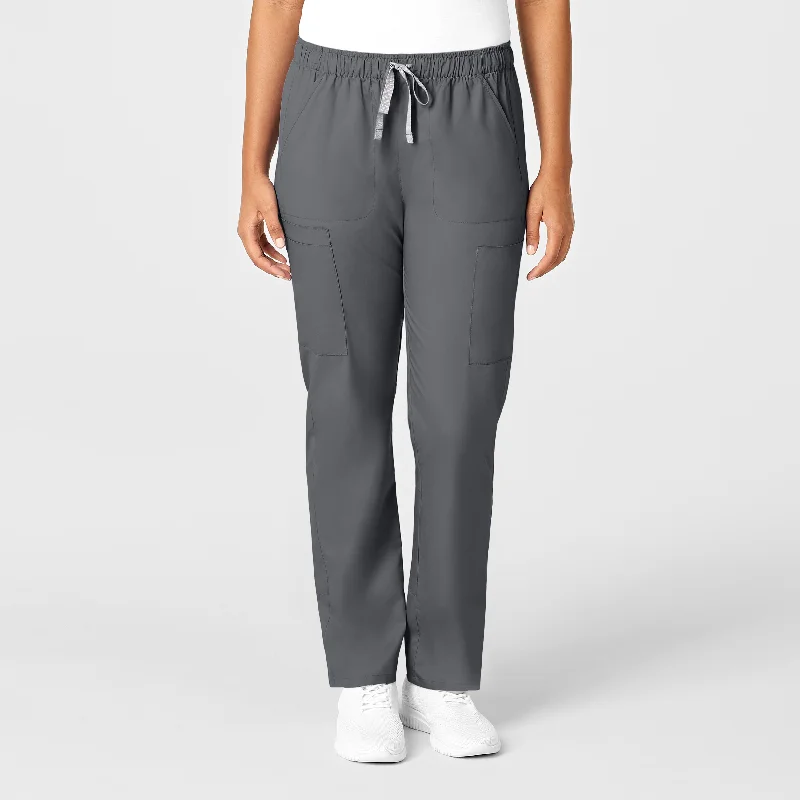 WonderWORK Women's Convertible Slim Leg Scrub Pant - Pewter