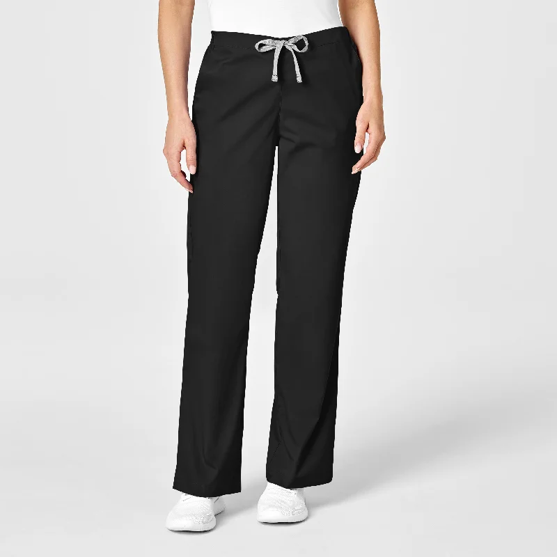 WonderWORK Women's Flare Leg Scrub Pant - Black